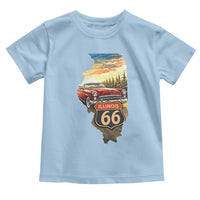 Route Highway 66 Illinois State Pride Toddler T Shirt Mother Road Travel Gift