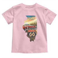 Route Highway 66 Illinois State Pride Toddler T Shirt Mother Road Travel Gift