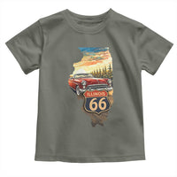 Route Highway 66 Illinois State Pride Toddler T Shirt Mother Road Travel Gift