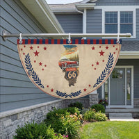 Route Highway 66 Illinois State Pride Patriotic Fan Flag Mother Road Travel Gift