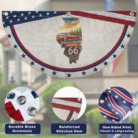 Route Highway 66 Illinois State Pride Patriotic Fan Flag Mother Road Travel Gift