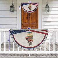 Route Highway 66 Illinois State Pride Patriotic Fan Flag Mother Road Travel Gift