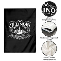 The Prairie State Illinois Souvenir Garden Flag Historic Midwest Gift