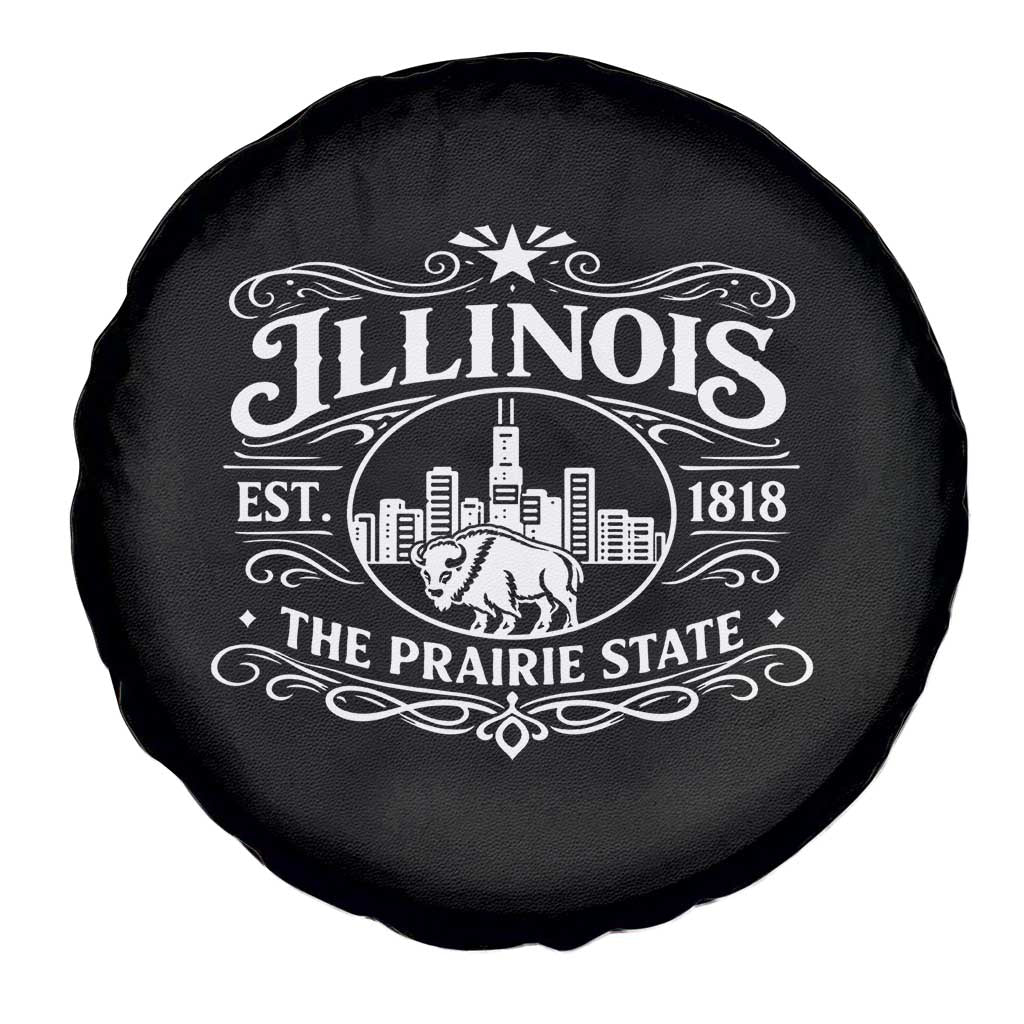 The Prairie State Illinois Souvenir Spare Tire Cover Historic Midwest Gift