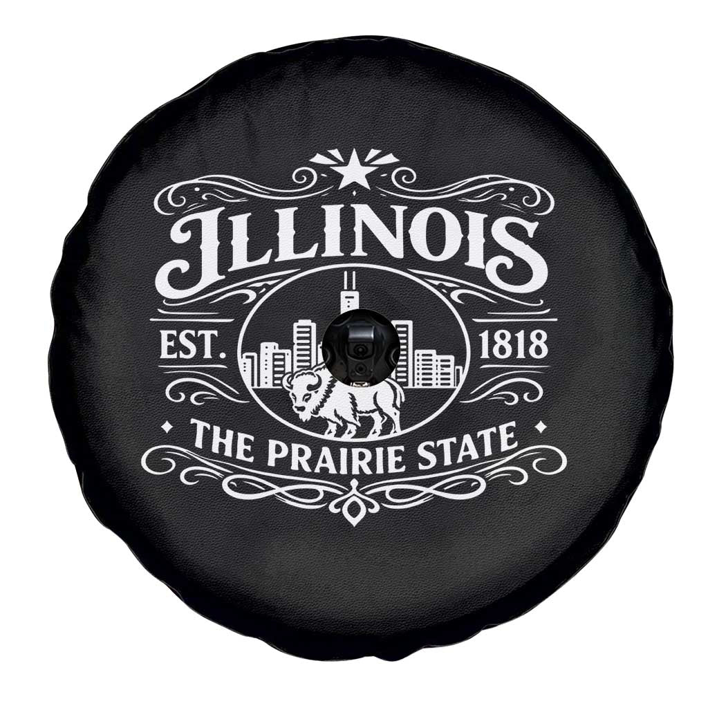 The Prairie State Illinois Souvenir Spare Tire Cover Historic Midwest Gift