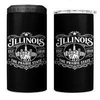 The Prairie State Illinois Souvenir 4 in 1 Can Cooler Tumbler Historic Midwest Gift