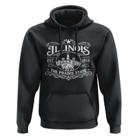 The Prairie State Illinois Souvenir Hoodie Historic Midwest Gift