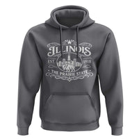The Prairie State Illinois Souvenir Hoodie Historic Midwest Gift