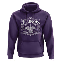 The Prairie State Illinois Souvenir Hoodie Historic Midwest Gift