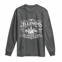 The Prairie State Illinois Souvenir Long Sleeve Shirt Historic Midwest Gift