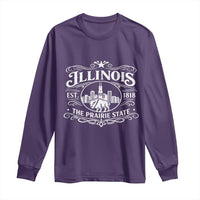 The Prairie State Illinois Souvenir Long Sleeve Shirt Historic Midwest Gift