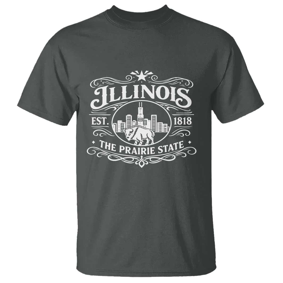 The Prairie State Illinois Souvenir T Shirt Historic Midwest Gift
