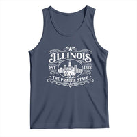 The Prairie State Illinois Souvenir Tank Top Historic Midwest Gift