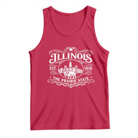 The Prairie State Illinois Souvenir Tank Top Historic Midwest Gift