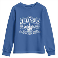 The Prairie State Illinois Souvenir Youth Sweatshirt Historic Midwest Gift