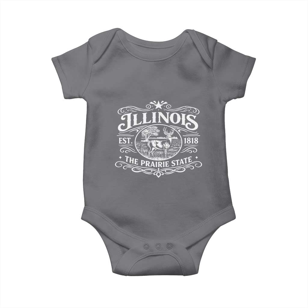 Illinois State Pride Baby Onesie The Prairie State Souvenir Gift