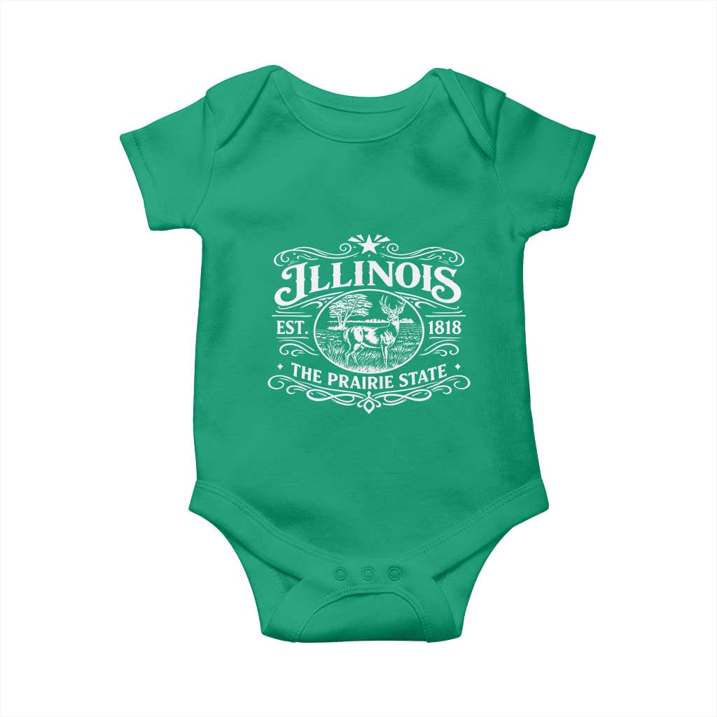 Illinois State Pride Baby Onesie The Prairie State Souvenir Gift