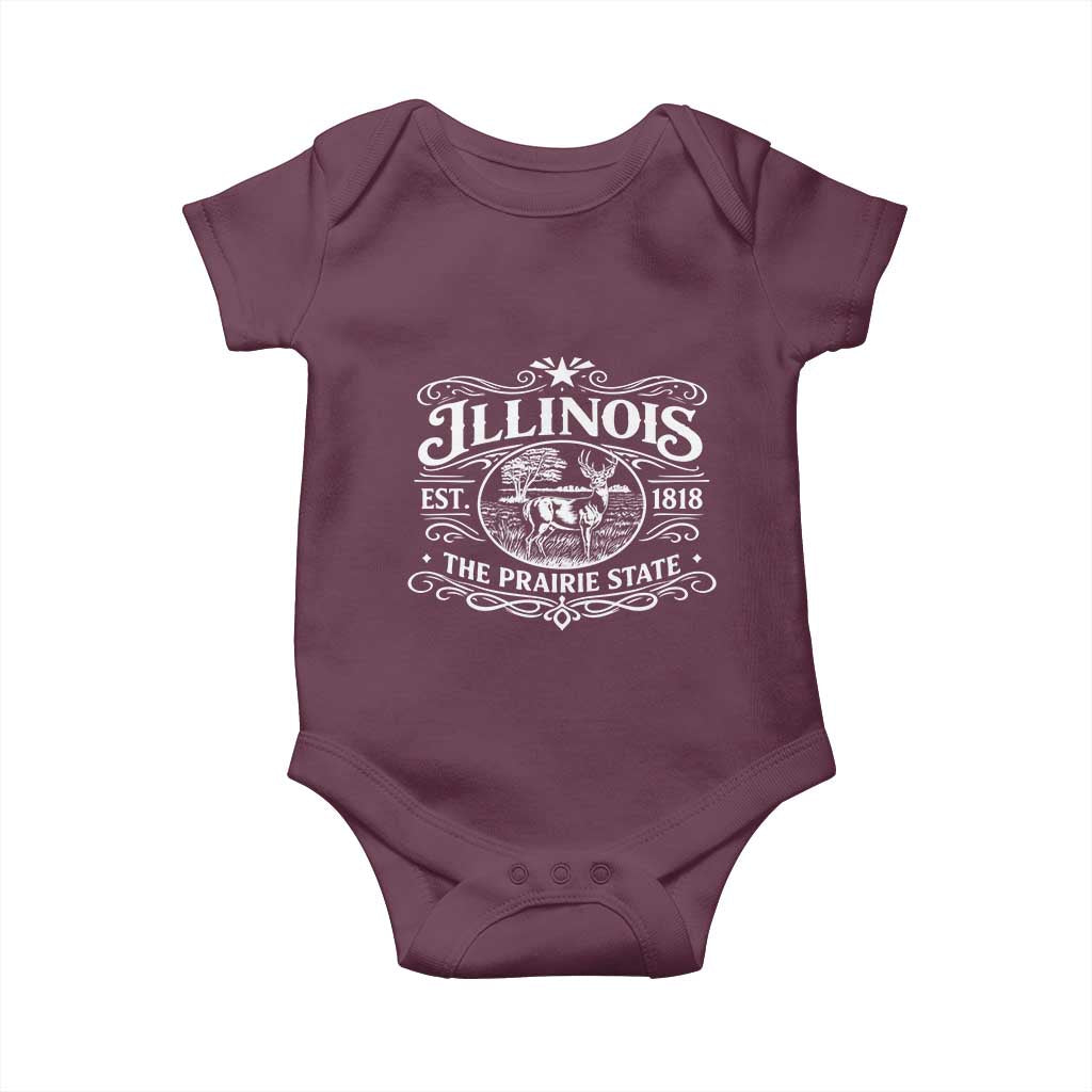 Illinois State Pride Baby Onesie The Prairie State Souvenir Gift
