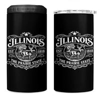Illinois State Pride 4 in 1 Can Cooler Tumbler The Prairie State Souvenir Gift