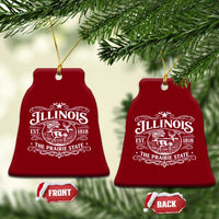 Illinois State Pride Ceramic Ornament The Prairie State Souvenir Gift