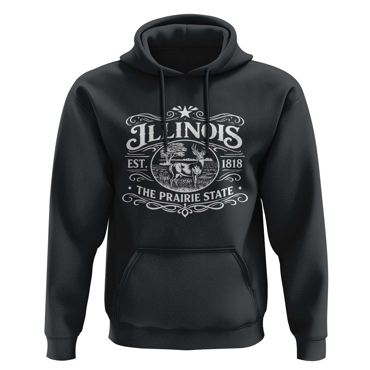 Illinois State Pride Hoodie The Prairie State Souvenir Gift
