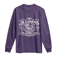 Illinois State Pride Long Sleeve Shirt The Prairie State Souvenir Gift