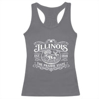 Illinois State Pride Racerback Tank Top The Prairie State Souvenir Gift