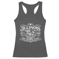 Illinois State Pride Racerback Tank Top The Prairie State Souvenir Gift
