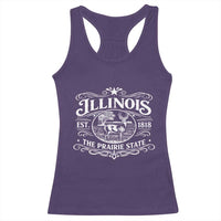 Illinois State Pride Racerback Tank Top The Prairie State Souvenir Gift