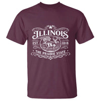 Illinois State Pride T Shirt The Prairie State Souvenir Gift