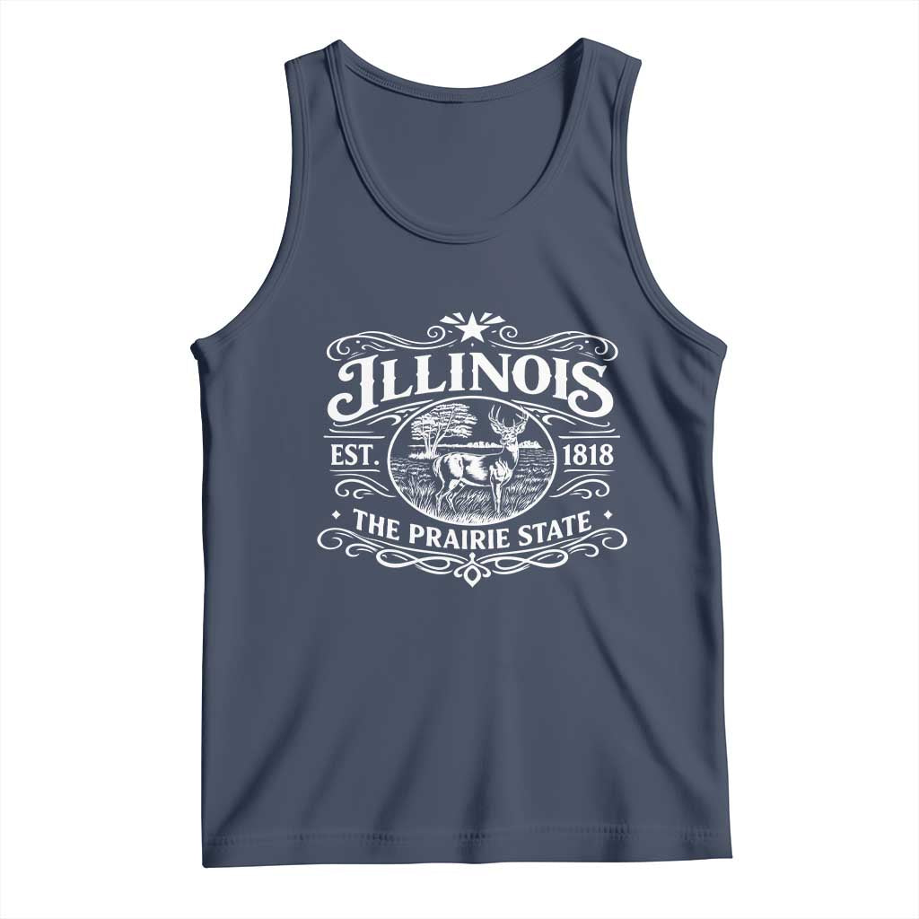 Illinois State Pride Tank Top The Prairie State Souvenir Gift