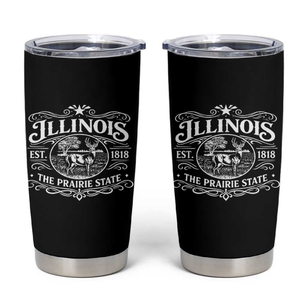 Illinois State Pride Tumbler Cup The Prairie State Souvenir Gift
