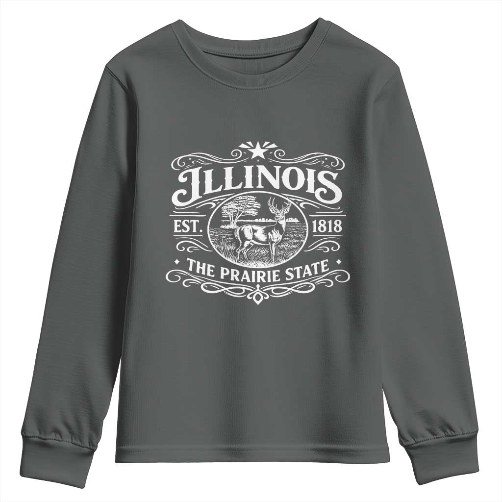 Illinois State Pride Youth Sweatshirt The Prairie State Souvenir Gift