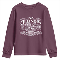 Illinois State Pride Youth Sweatshirt The Prairie State Souvenir Gift