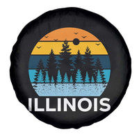 Vintage Illinois Mountain Forest Spare Tire Cover Nature Adventure Gift