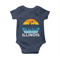 Vintage Illinois Mountain Forest Baby Onesie Nature Adventure Gift