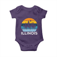 Vintage Illinois Mountain Forest Baby Onesie Nature Adventure Gift