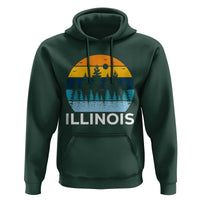 Vintage Illinois Mountain Forest Hoodie Nature Adventure Gift