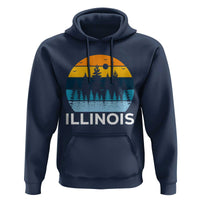 Vintage Illinois Mountain Forest Hoodie Nature Adventure Gift