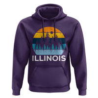 Vintage Illinois Mountain Forest Hoodie Nature Adventure Gift