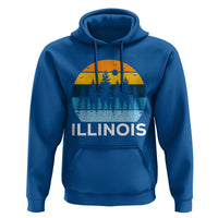Vintage Illinois Mountain Forest Hoodie Nature Adventure Gift