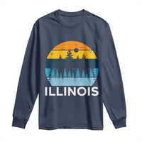 Vintage Illinois Mountain Forest Long Sleeve Shirt Nature Adventure Gift