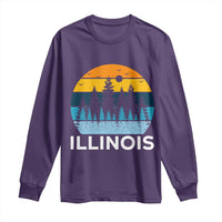 Vintage Illinois Mountain Forest Long Sleeve Shirt Nature Adventure Gift