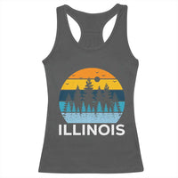 Vintage Illinois Mountain Forest Racerback Tank Top Nature Adventure Gift