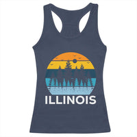 Vintage Illinois Mountain Forest Racerback Tank Top Nature Adventure Gift