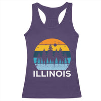 Vintage Illinois Mountain Forest Racerback Tank Top Nature Adventure Gift