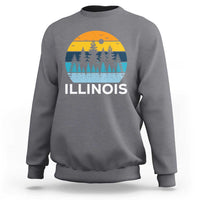 Vintage Illinois Mountain Forest Sweatshirt Nature Adventure Gift