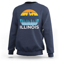 Vintage Illinois Mountain Forest Sweatshirt Nature Adventure Gift