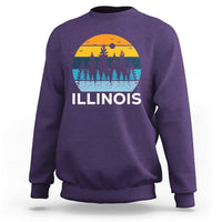 Vintage Illinois Mountain Forest Sweatshirt Nature Adventure Gift
