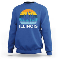 Vintage Illinois Mountain Forest Sweatshirt Nature Adventure Gift